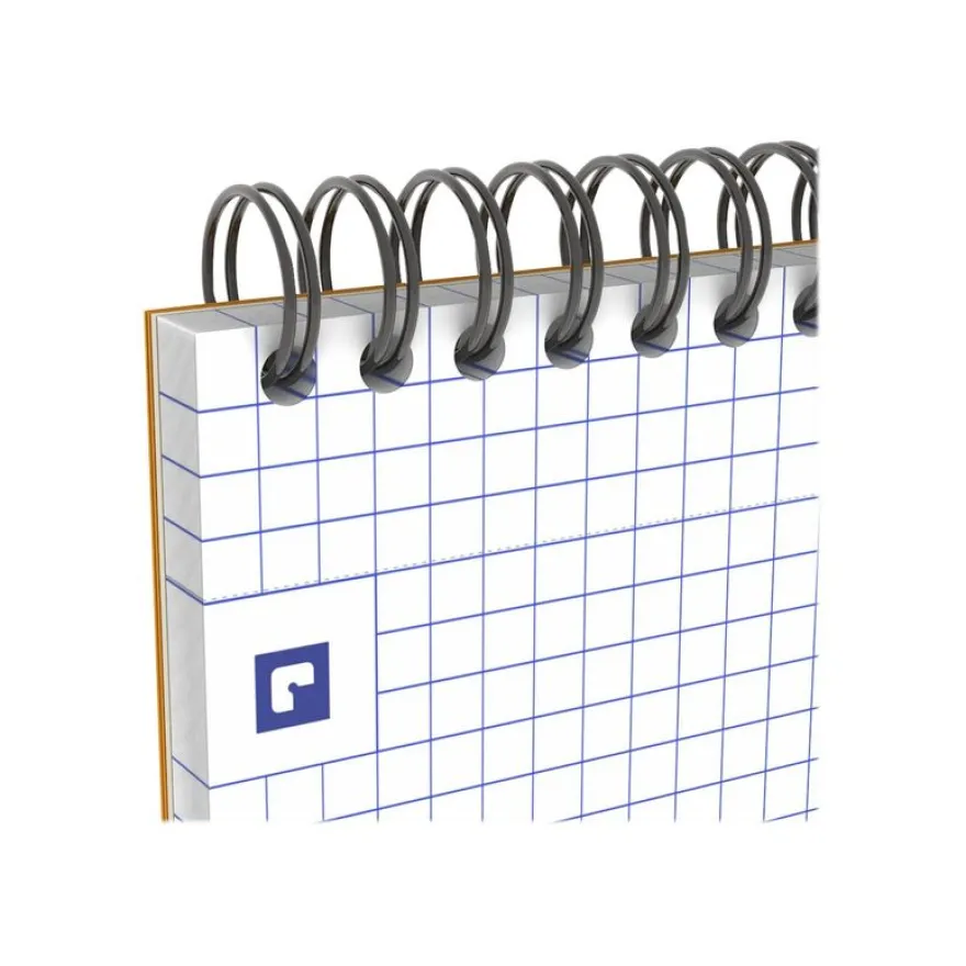 Oxford - Bloc notes - A4 + - 160 pages - petits carreaux - 80G - orange