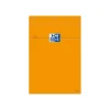 Oxford - Bloc notes - A4 - 160 pages - grands carreaux - 80G - orange