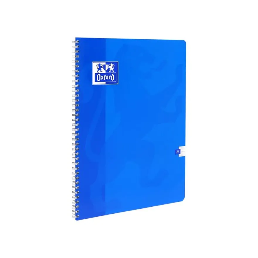 Oxford - Cahier à spirale 24 x 32 cm - 180 pages - grands carreaux (Seyes) - disponible dans différentes couleurs