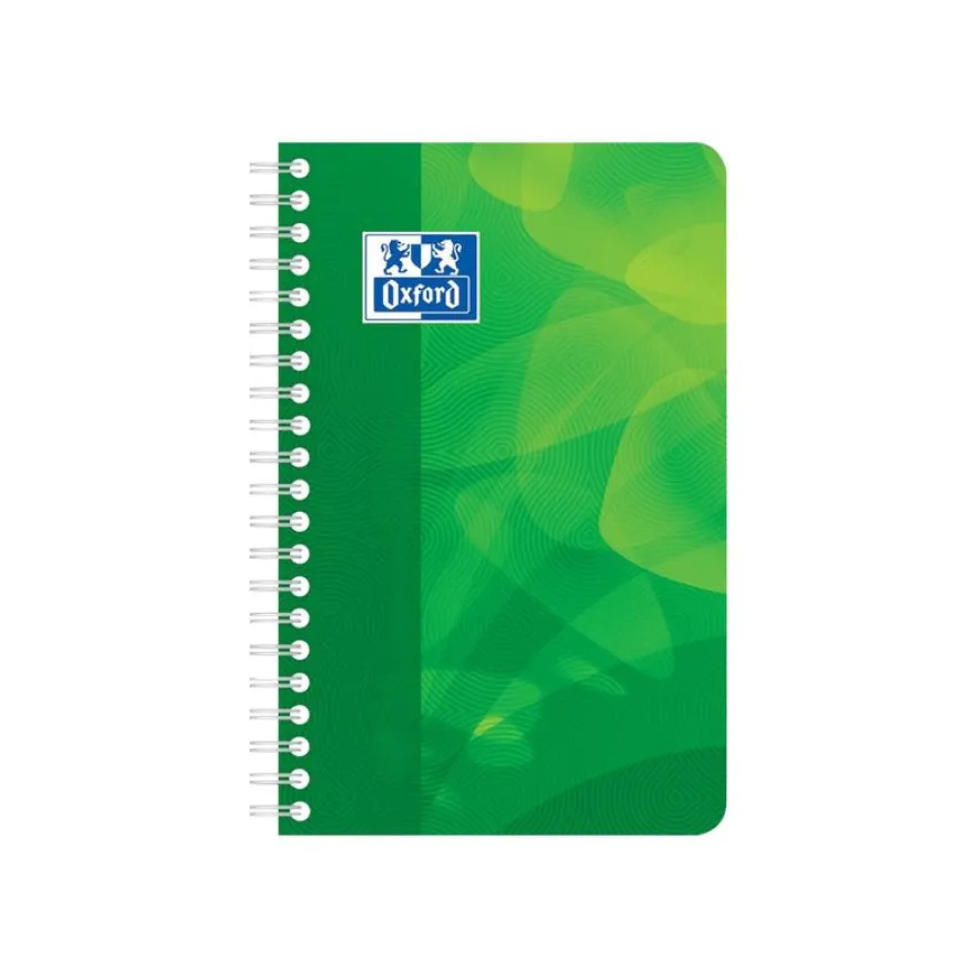 Oxford - Carnet polypro à spirale 11 x 17 cm - 180 pages - petits carreaux (5x5 mm) - disponible dans différentes couleurs