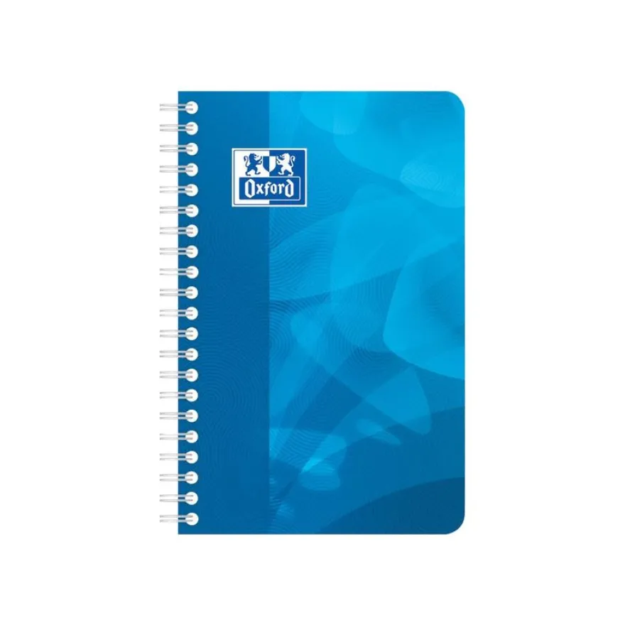 Oxford - Carnet polypro à spirale 11 x 17 cm - 180 pages - petits carreaux (5x5 mm) - disponible dans différentes couleurs