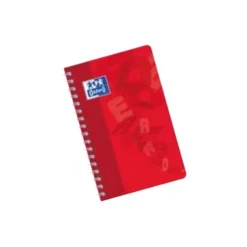 Oxford - Carnet polypro à spirale 9 x 14 cm - 180 pages - petits carreaux (5x5 mm) - disponible dans différentes couleurs