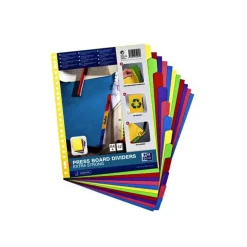 Oxford - Intercalaire 12 positions - A4 Maxi - carte colorée