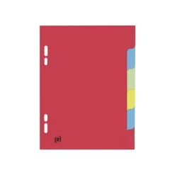 Oxford - Intercalaire 6 positions - 17 x 22 cm - carte colorée