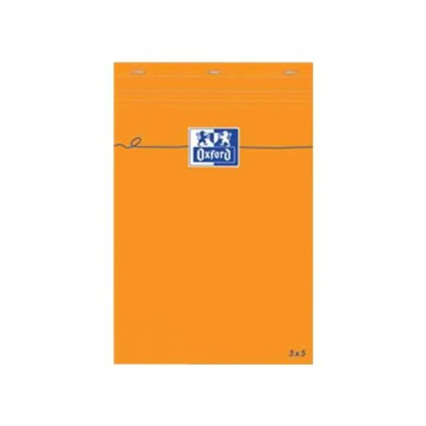 Oxford - Pack de 5 Blocs notes - A5 - 160 pages - petits carreaux - 80g