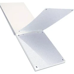Oxford - Pack de 30 Fiches Bristol - A5 - petits carreaux - perforées - blanc