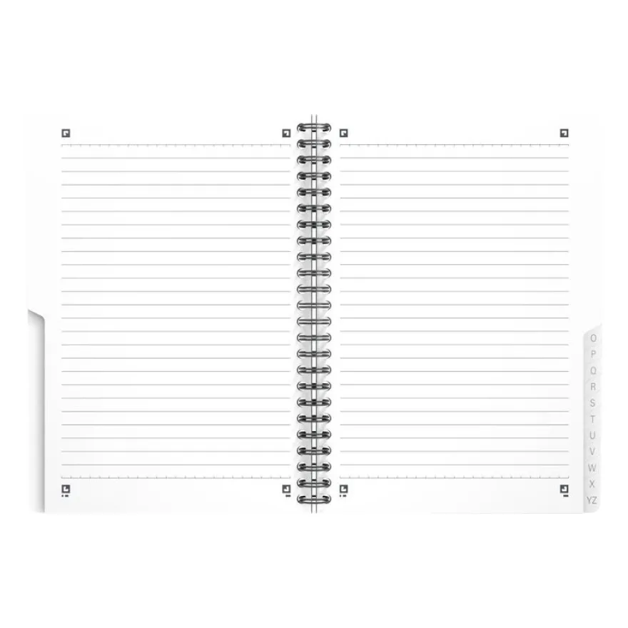 Oxford - Répertoire à spirale A5 - 180 pages - ligné - disponible dans différentes couleurs