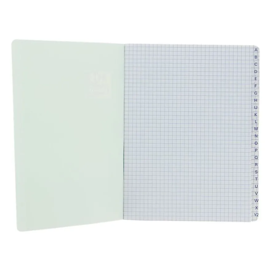 Oxford - Répertoire 17 x 22 cm - 120 pages - petits carreaux (5x5 mm) - disponible dans différentes couleurs