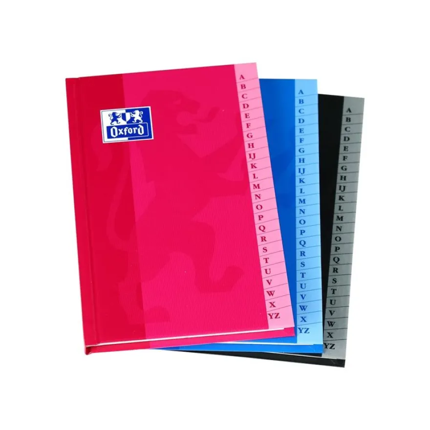 Oxford - Répertoire broché 11 x 17 cm - 192 pages - petits carreaux (5x5 mm) - disponible dans différentes couleurs