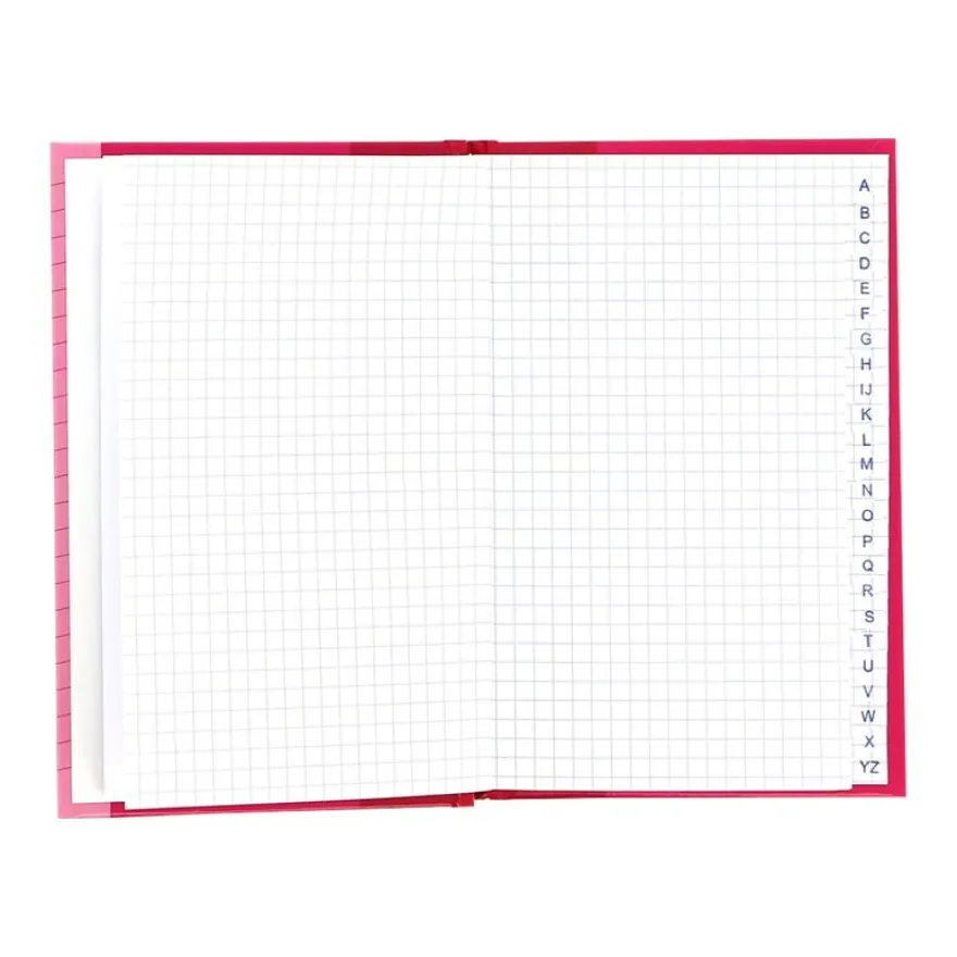 Oxford - Répertoire broché 11 x 17 cm - 192 pages - petits carreaux (5x5 mm) - disponible dans différentes couleurs