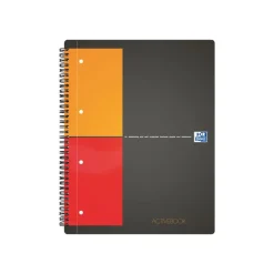 Oxford Activebook - Cahier à spirale A4+ - 160 pages - petits carreaux (5x5 mm)
