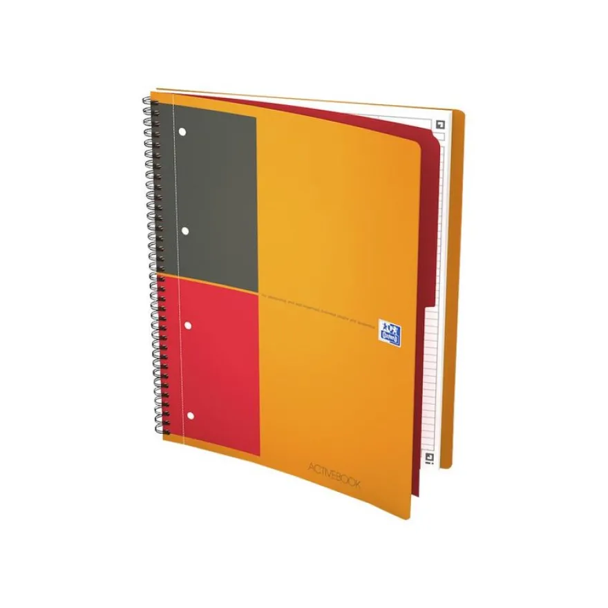 Oxford Activebook - Cahier à spirale A4+ - 160 pages - ligné