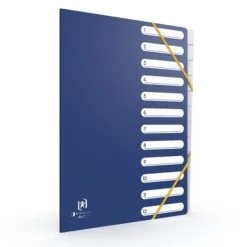 Oxford Bicolor Recyc+ - Trieur carte 12 positions - A4 - disponible dans différentes couleurs