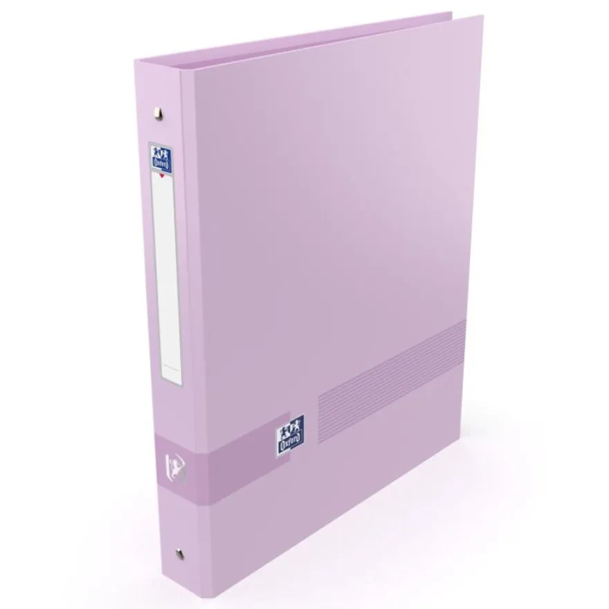 Oxford Color Life Pastel - Classeur 4 anneaux - A4+ - Dos 40 mm - Capacité 250 feuilles - Disponible en différentes couleurs
