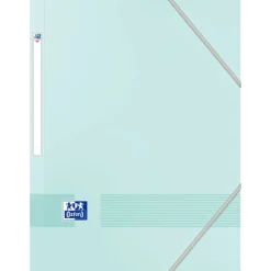 Oxford Color Life Pastel - Chemise à élastique 3 rabats - A4 - Carte rigide 300g/m² pelliculé - Disponible en différentes couleurs