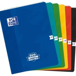 Oxford Duo - Cahier 24 x 32 cm - 48 pages - grands carreaux (Seyes) - disponible dans différentes couleurs
