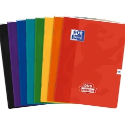 Oxford Duo - Cahier polypro 24 x 32 cm - 96 pages - grands carreaux (Seyes) - disponible dans différentes couleurs