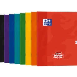 Oxford Duo - Cahier polypro 24 x 32 cm - 96 pages - grands carreaux (Seyes) - disponible dans différentes couleurs