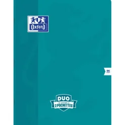 Oxford Duo - Cahier polypro 24 x 32 cm - 96 pages - grands carreaux (Seyes) - disponible dans différentes couleurs