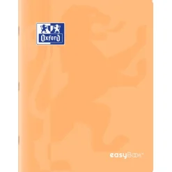 Oxford EasyBook Pastel – Cahier 24 × 32 cm – 96 pages – grands carreaux (Seyès) – orange