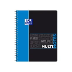 Oxford Etudiants - Cahier Multinotes A4+ (24 x 29,7 cm) - 160 pages - petits carreaux (5x5 mm) - avec 3 intercalaires repositionnables