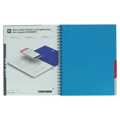 Oxford Etudiants - Cahier Multinotes A4+ (24 x 29,7 cm) - 160 pages - petits carreaux (5x5 mm) - avec 3 intercalaires repositionnables