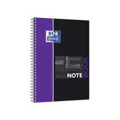 Oxford Etudiants - Cahier Notebook B5 (19 x 25 cm) - 160 pages - petits carreaux (5x5 mm) - double spirale - disponible dans différentes couleurs