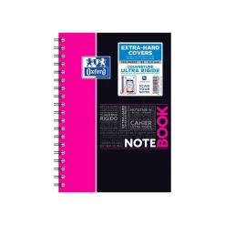 Oxford Etudiants - Cahier Notebook B5 (19 x 25 cm) - 160 pages - petits carreaux (5x5 mm) - double spirale - disponible dans différentes couleurs