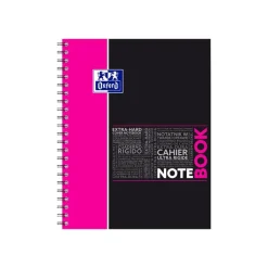 Oxford Etudiants - Cahier Notebook A4+ (24 x 29,7 cm) - 160 pages - grands carreaux (Seyes) - double spirale - disponible dans différentes couleurs