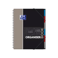 Oxford Etudiants - Cahier trieur Organiserbook A4+ (24 x 29,7 cm) - 160 pages - grands carreaux (Seyes) - disponible dans différentes couleurs