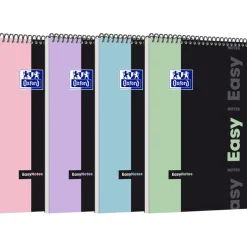 Oxford etudiants Easynotes - Bloc notes A4+ (21x31,5 cm) - 160 pages - Petits carreaux (5x5) - Disponible dans différents coloris pastel