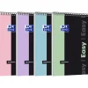 Oxford etudiants Easynotes - Bloc notes A4+ (21x31,5 cm) - 160 pages - Grands carreaux (seyes) - Disponible dans différents coloris pastel