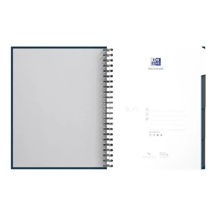 Oxford Europeanbook - Cahier A4 (21x29,7 cm) - 240 pages - petits carreaux (5x5 mm) - disponible dans différentes couleurs