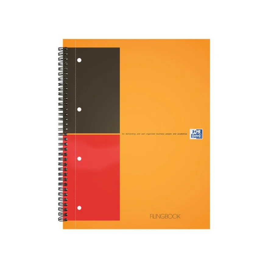 Oxford Filingbook - Cahier A4+ - 200 pages - ligné