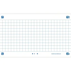 Oxford FLASH 2.0 - Pack de 32 cartes - A7 - petitis carreaux - blanc