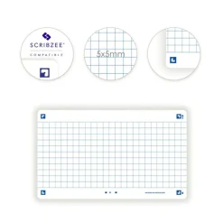 Oxford FLASH 2.0 - Pack de 32 cartes - A7 - petitis carreaux - blanc