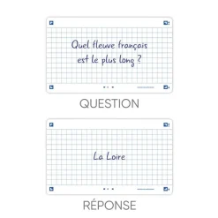 Oxford FLASH 2.0 - Pack de 32 cartes - A7 - petitis carreaux - blanc