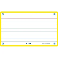 Oxford FLASH 2.0 - Pack de 32 cartes - A7 - ligné - 4 couleurs disponibles selon stock du magasin