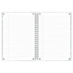 Oxford Floral - Carnet de notes à spirale - A5 - 120 pages - ligné