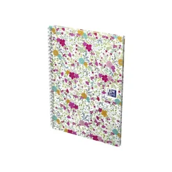 Oxford Floral - Carnet de notes à spirale - B5 - 120 pages - ligné
