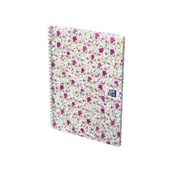 Oxford Floral - Carnet de notes à spirale - B5 - 120 pages - ligné