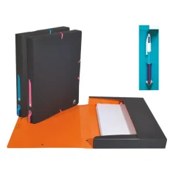 Oxford For Students - Boîte de classement plastique - dos 40 mm - disponible dans différentes couleurs