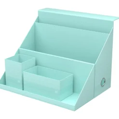 Oxford Harmonia - Boite All in box - Dos 120 mm - Carte rigide rembordée et pelliculée - Disponible en 3 coloris : bleu pastel, vert amande et noir bleuté