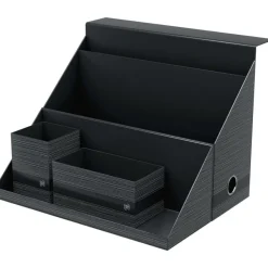 Oxford Harmonia - Boite All in box - Dos 120 mm - Carte rigide rembordée et pelliculée - Disponible en 3 coloris : bleu pastel, vert amande et noir bleuté
