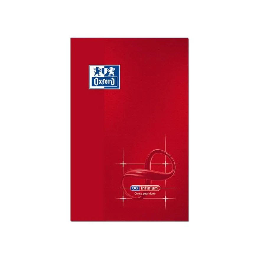 Oxford Infinium - Carnet 9 x 14 cm - 48 pages - petits carreaux (5x5 mm) - disponible dans différentes couleurs