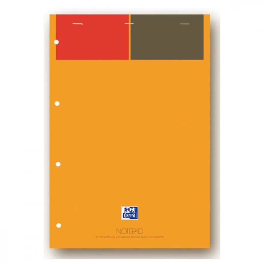 Oxford International - Bloc notes - A4 - 160 pages - gradué - perforé
