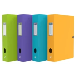 Oxford Memphis - Boîte de classement plastique - dos 60 mm - disponible dans différentes couleurs pastels