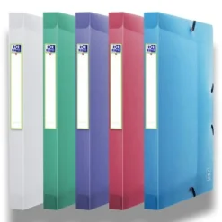 Oxford 2nd Life - Boîte de classement plastique - dos 25 mm - disponible dans différentes couleurs