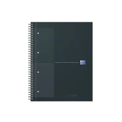 Oxford Notebook - Cahier à reliure intégrale - reliure à anneaux métalliques - A4+ - 80 feuilles / 160 pages - petits carreaux (5x5 mm) couleurs assorties
