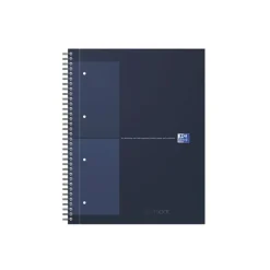 Oxford Notebook - Cahier à reliure intégrale - reliure à anneaux métalliques - A4+ - 80 feuilles / 160 pages - petits carreaux (5x5 mm) couleurs assorties